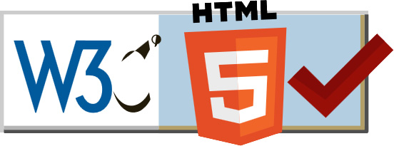 HTML5 validated by the W3C Validator
